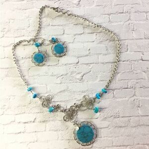 Peruvian Stone Necklace Set